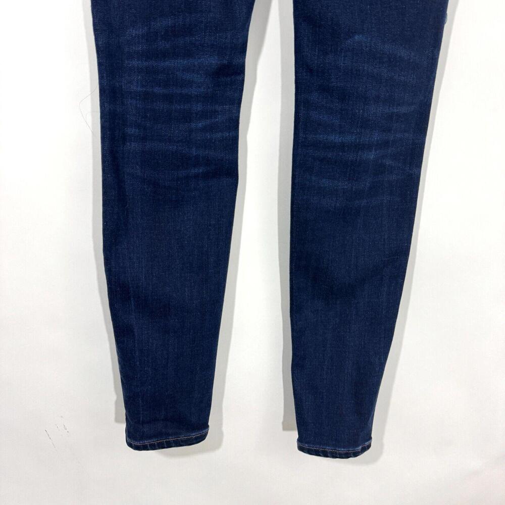 Madewell Women’s Size 26 Dark Blue Stretch Denim 9” High Rise Skinny Jeans - Picture 11 of 11